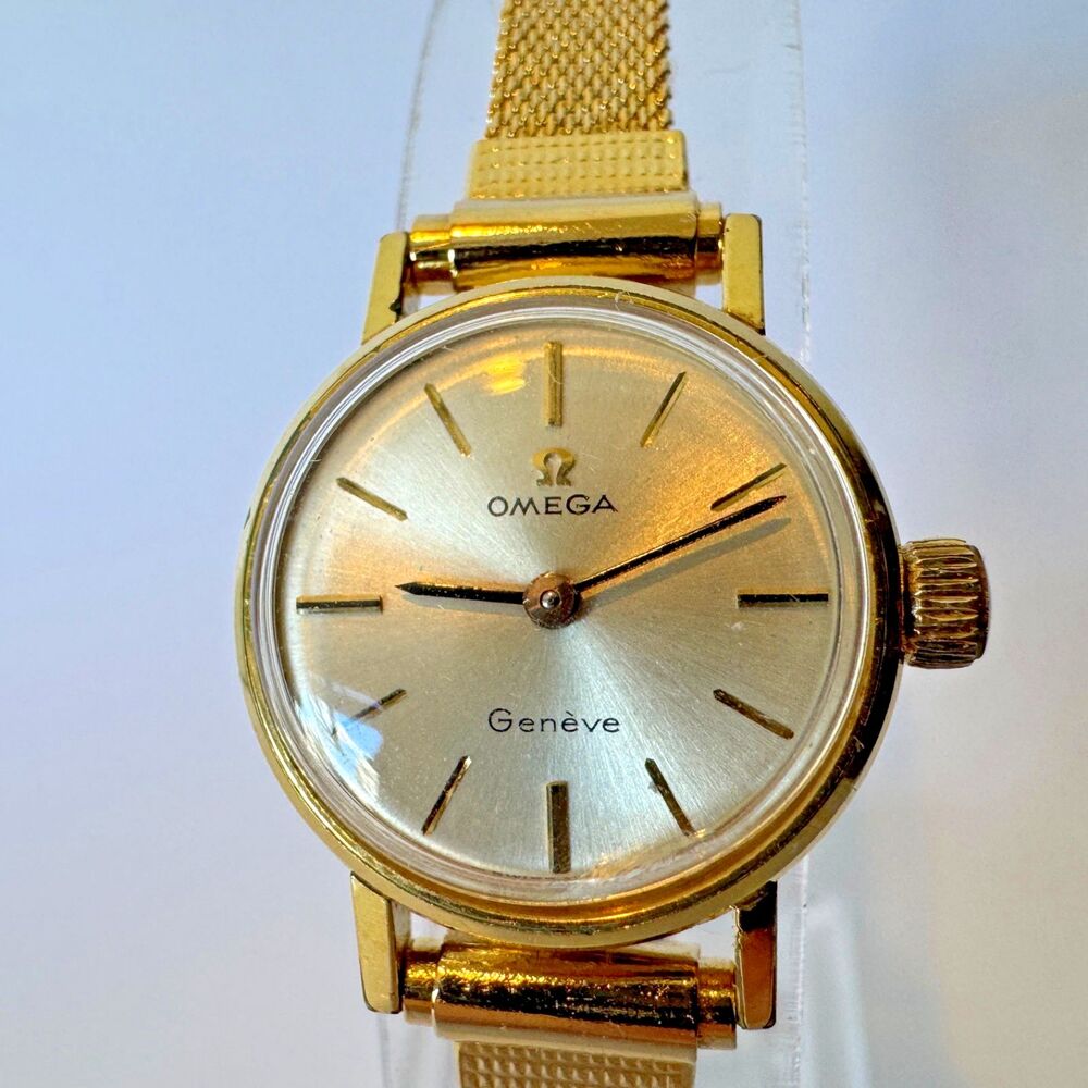 1969 Omega Geneve Cal.620 24k Gold Filled 19mm Manual Wind Watch 511.213